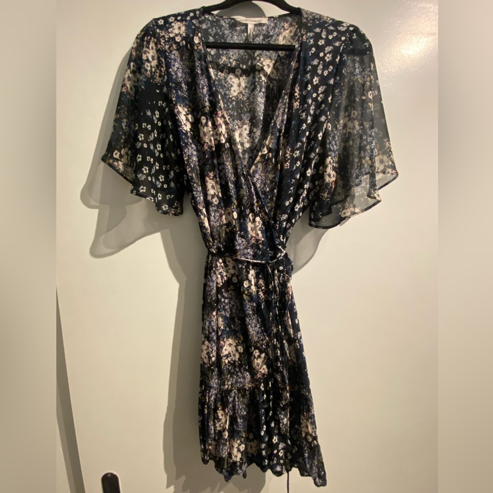 BCBGeneration Dark Floral Dress